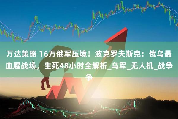 万达策略 16万俄军压境！波克罗夫斯克：俄乌最血腥战场，生死48小时全解析_乌军_无人机_战争